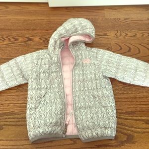 Toddler reversible puffer coat