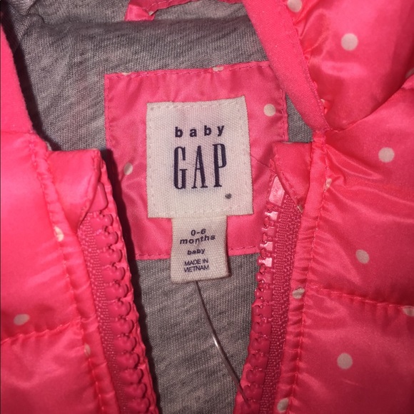 NEW GAP neon polkadot puffed jacket - Picture 2 of 7