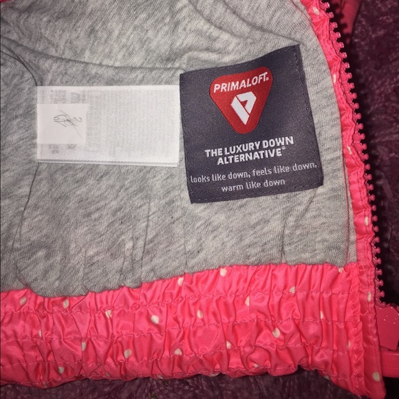 NEW GAP neon polkadot puffed jacket - Picture 6 of 7