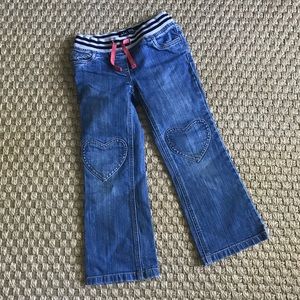 Mini Boden Heart Patch Jeans