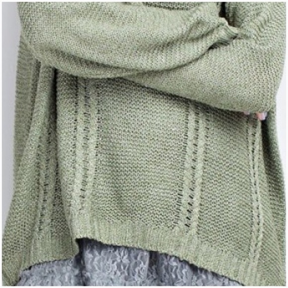 ❗️Last One❗️Green Tea Chunky Knit Sweater - Picture 3 of 4