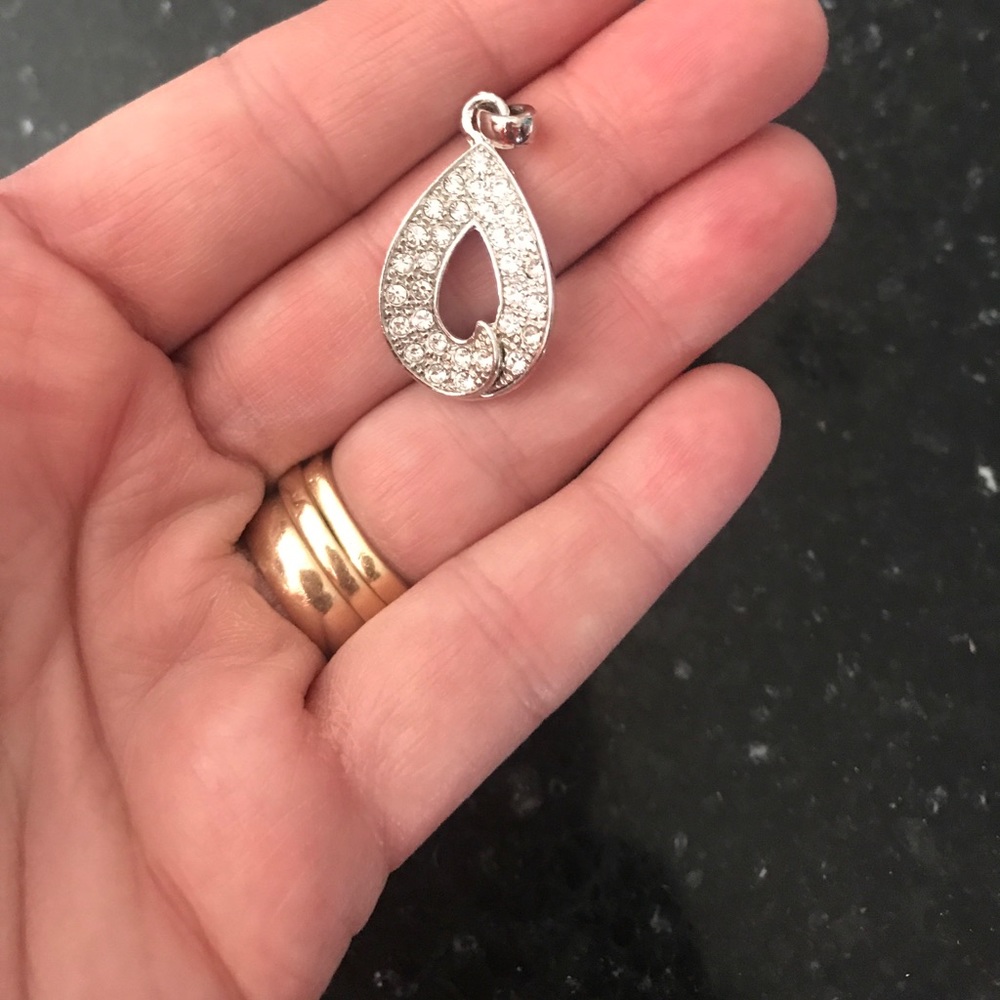 Silver Rhinestone slide - Picture 3 of 6