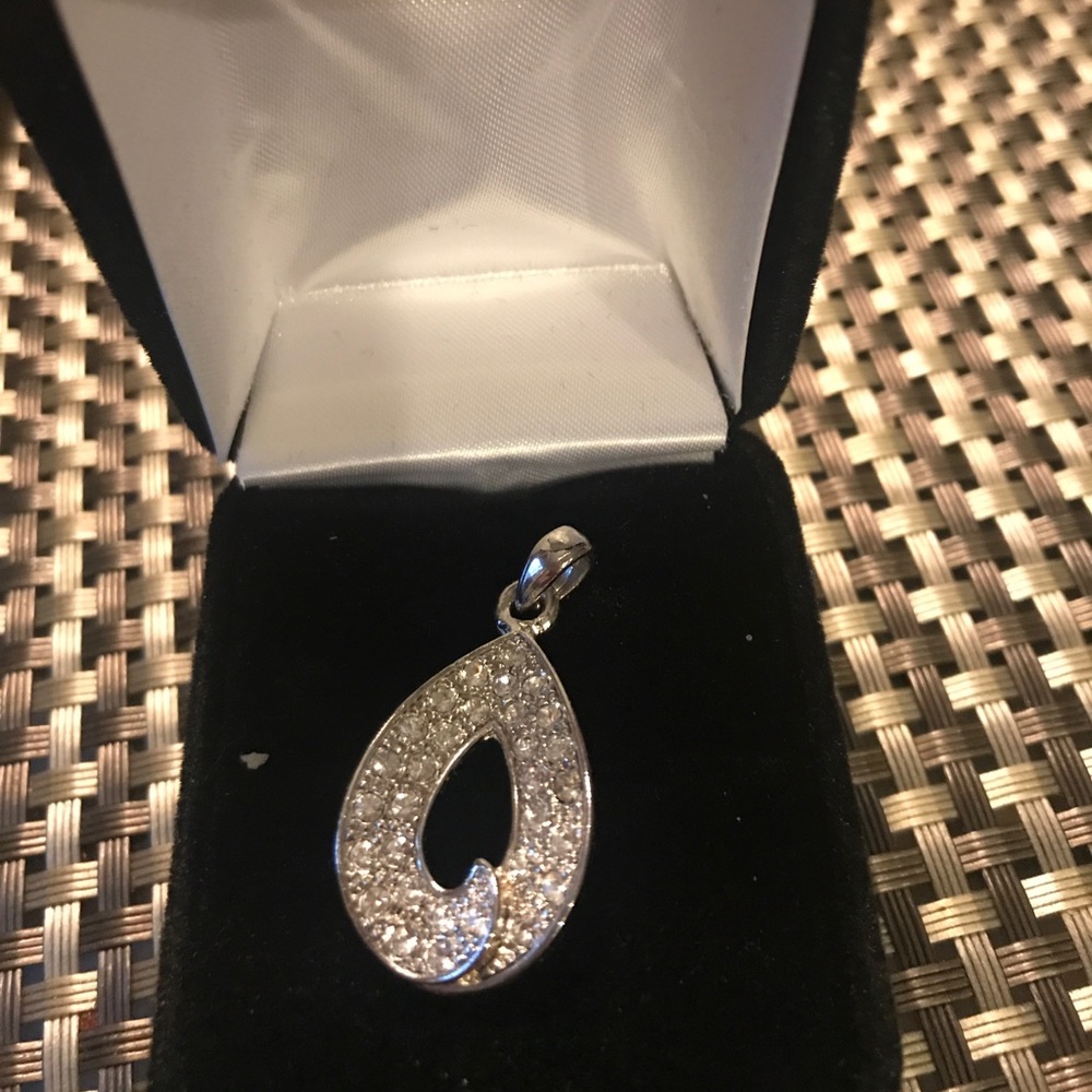 Silver Rhinestone slide