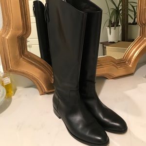 Black Cole Haan Riding Boots