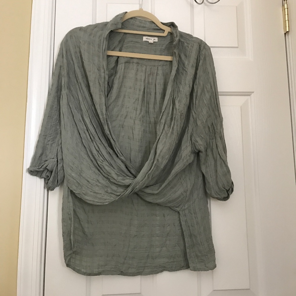 High Low  Surplice Urban Outfitters Top