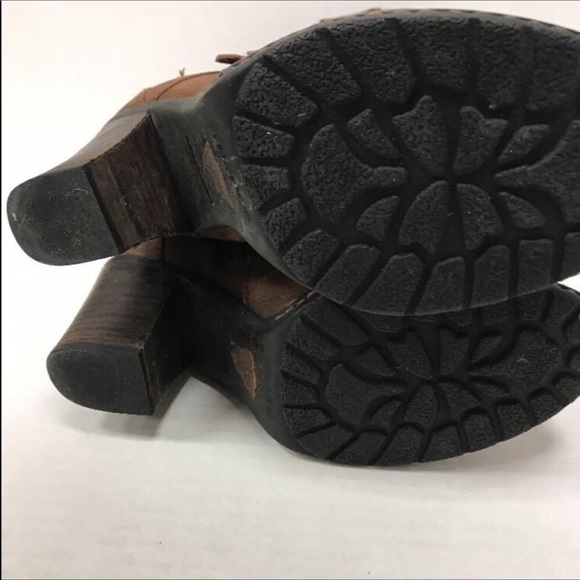 Born Fashion Brown Leather Heeled Boot - Picture 5 of 6