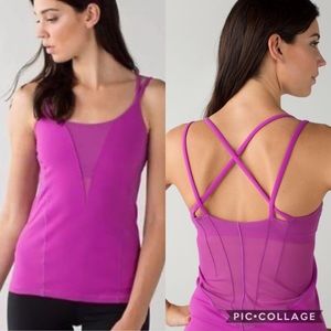 🚫SOLD🚫 Lululemon Exquisite Tank Mesh sexy yoga