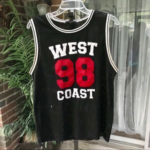 WEST COAST Basketball mesh jersey
