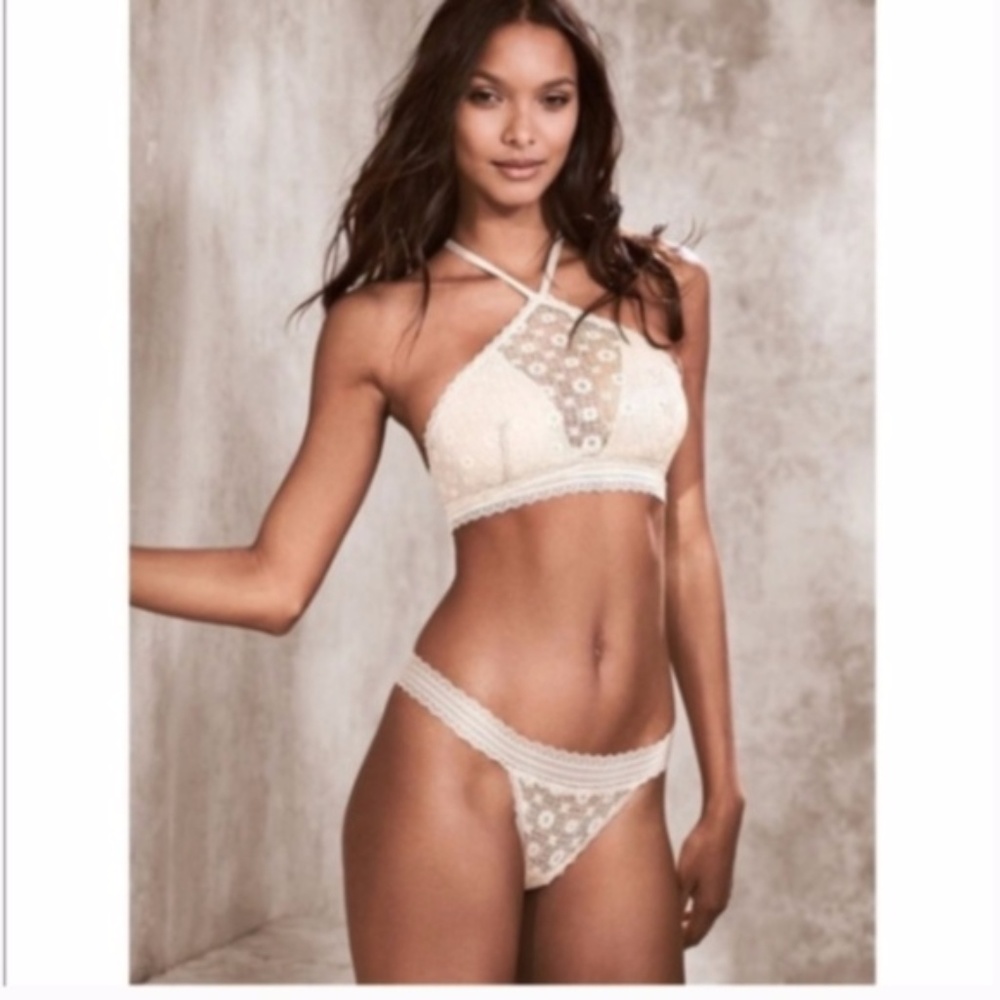 Victoria's Secret Sexy High Neck Lace Bralette