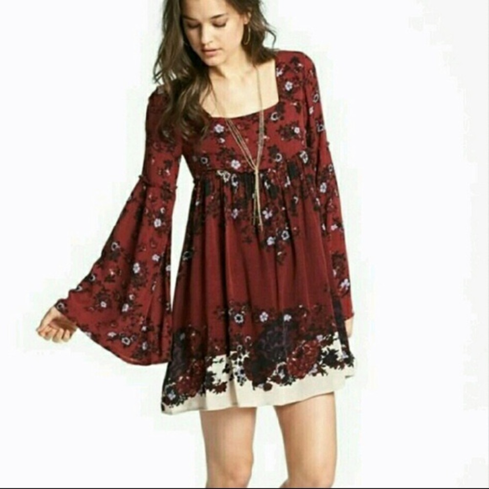 Free People Bell-Sleeve Dress