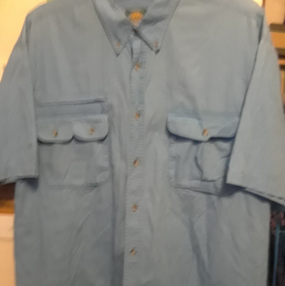 Mens Size 2X Cabela Short Sleeve Shirt
