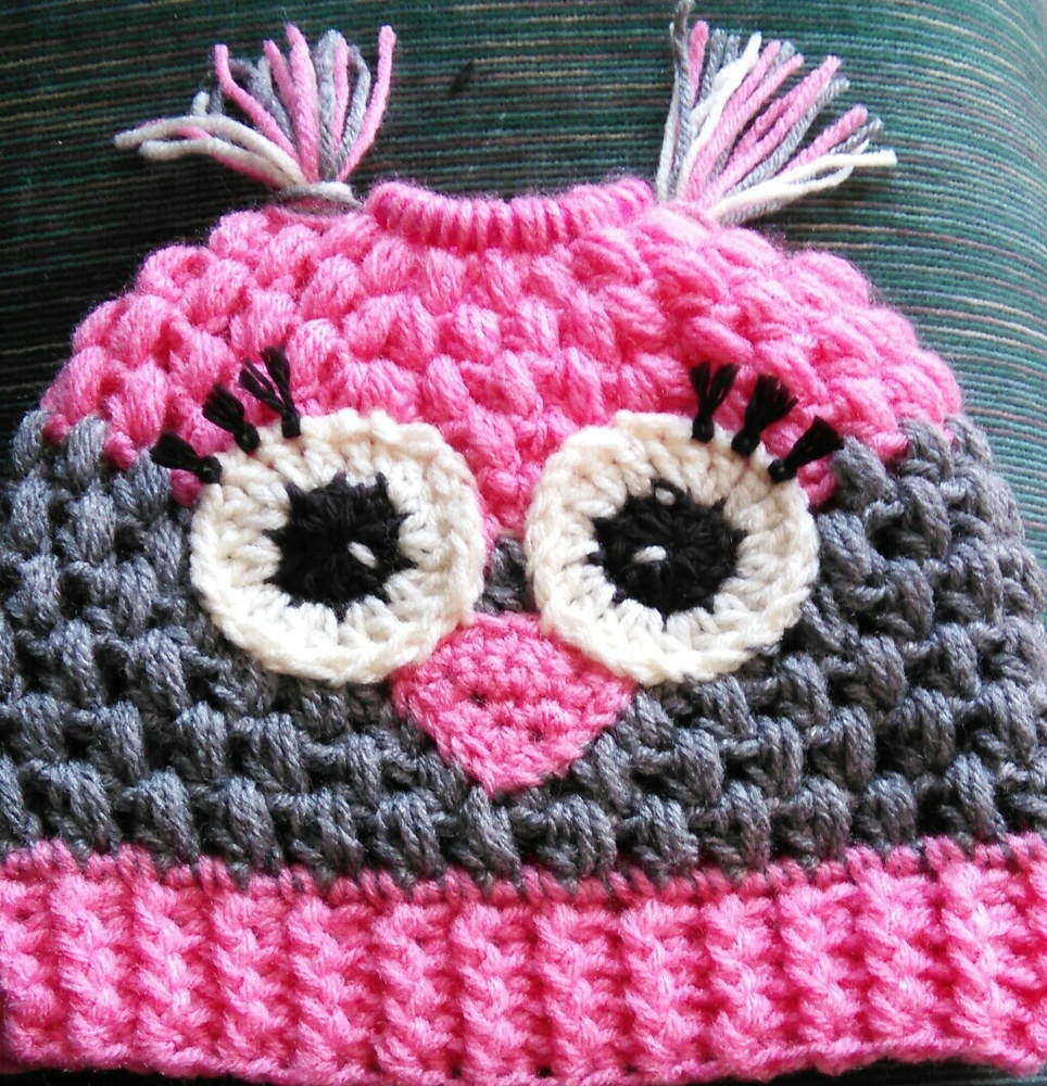 Messybun owl hat