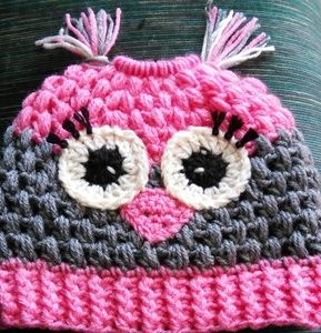 Messybun owl hat