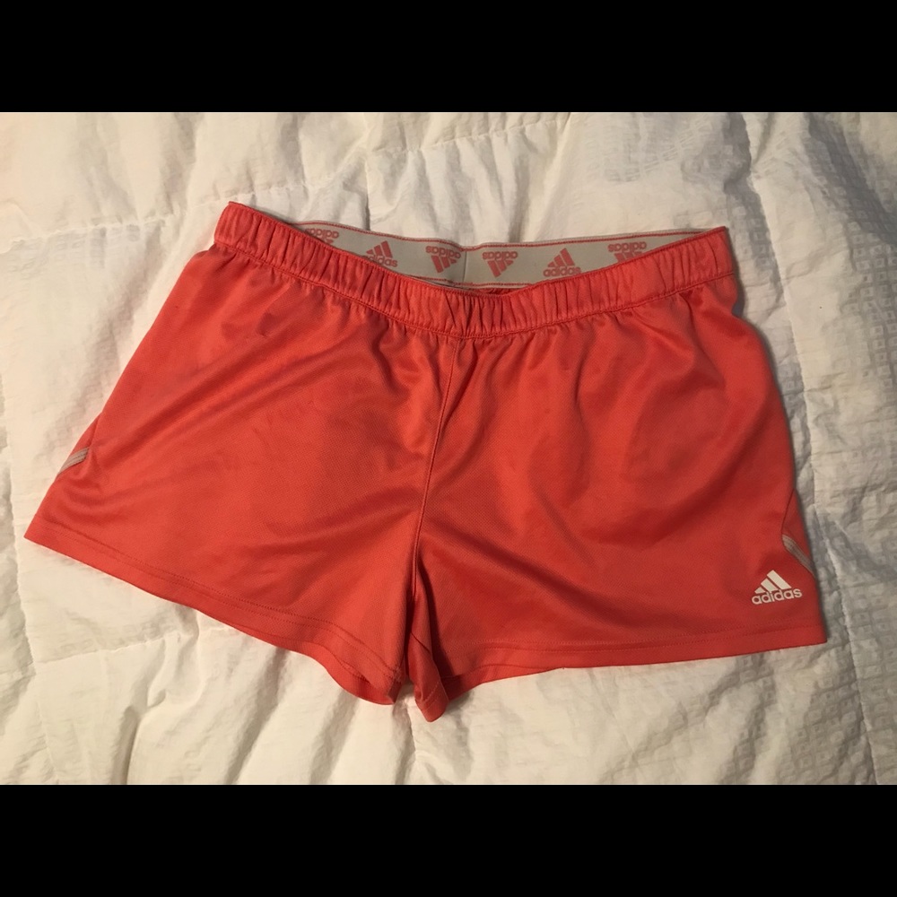 Adidas salmon color work out shorts