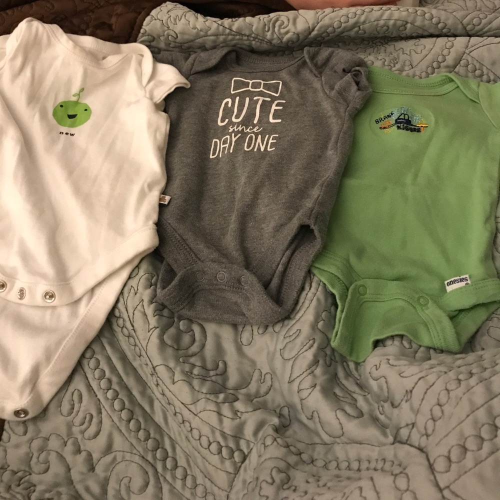 Bundle of newborn boy onsies