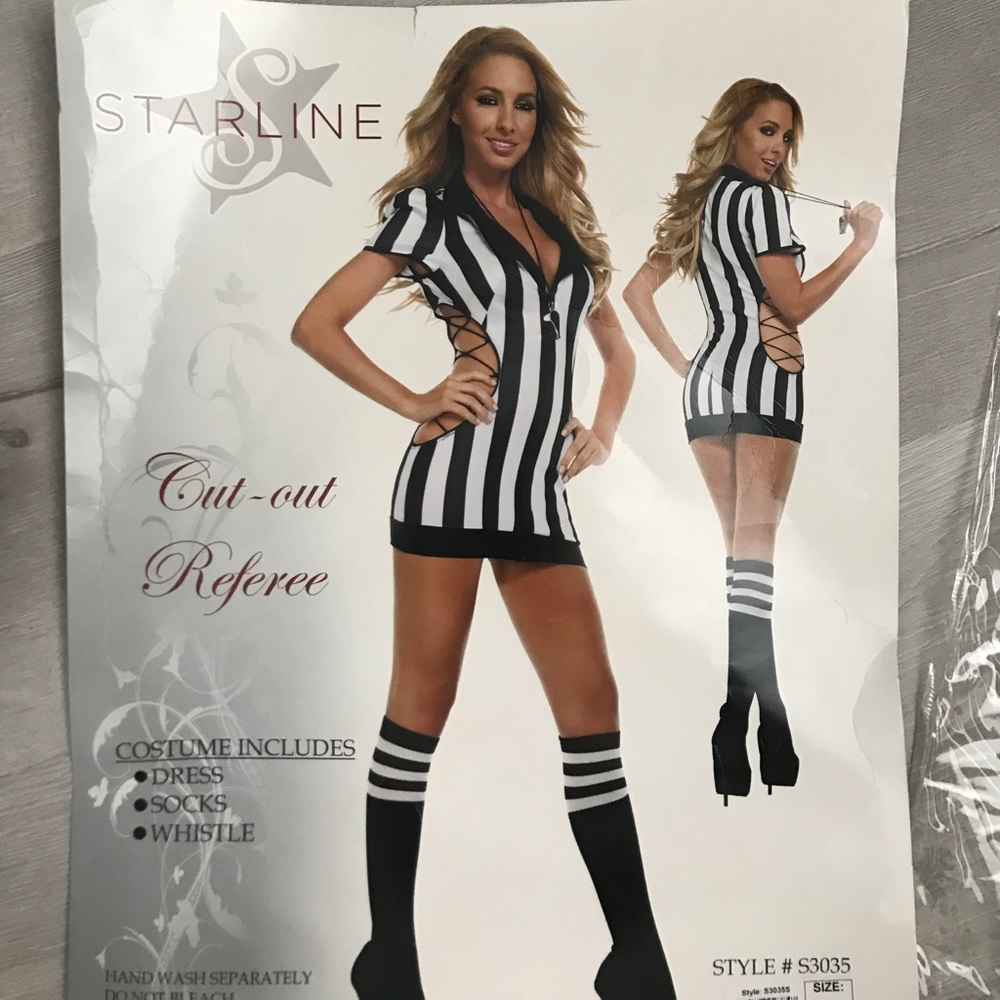 Sexy referee costume small