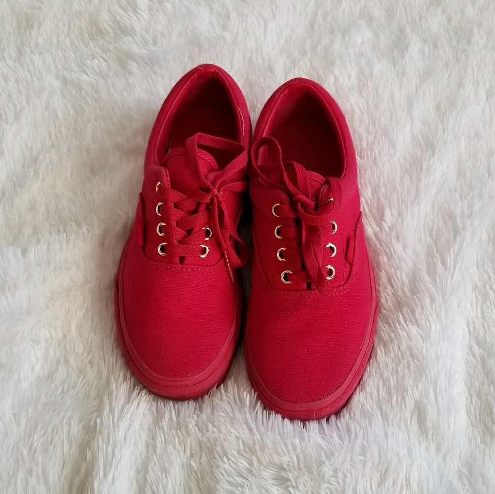 Vans Red and Gold