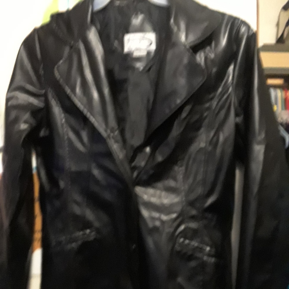 Awesome  Size Med. Leather Looking Jacket by Rave