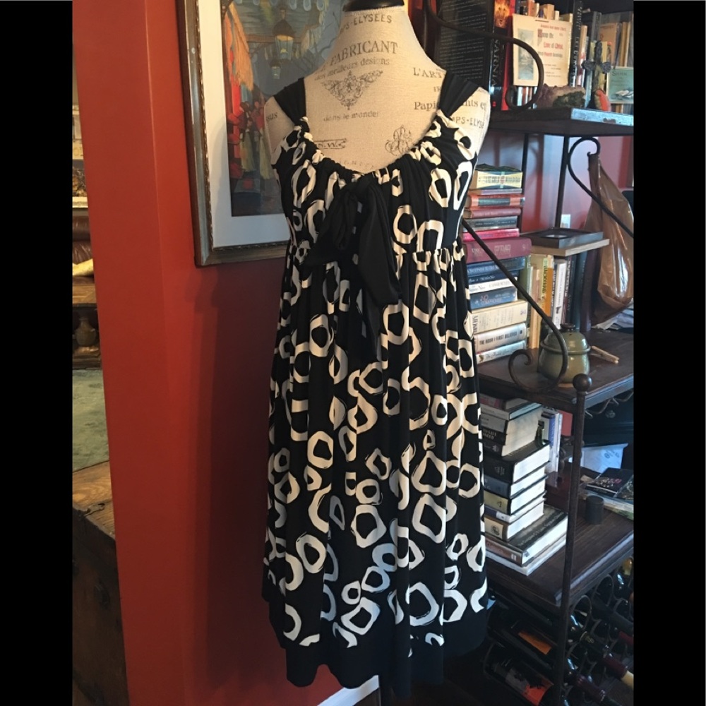 Maggy London Black & White Dress