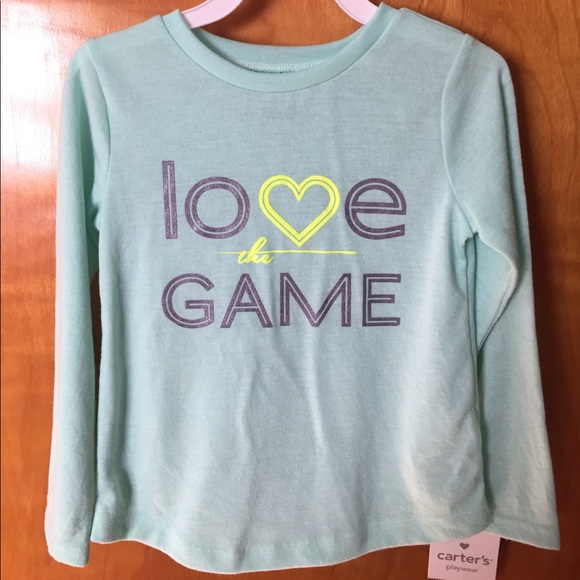 NWT- Toddler Girls, Carter’s, Long Sleeve Tee, 4T - Picture 1 of 4