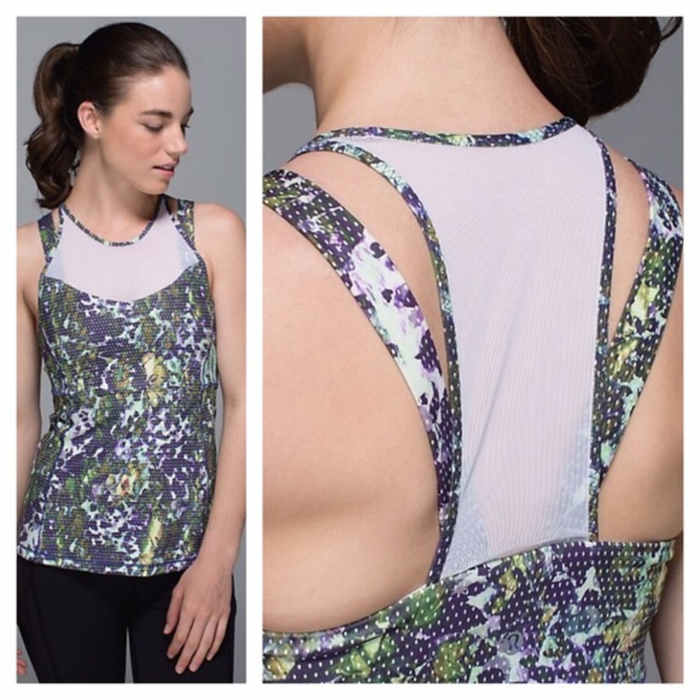🚫SOLD🚫Lululemon Running in the City Tank Floral