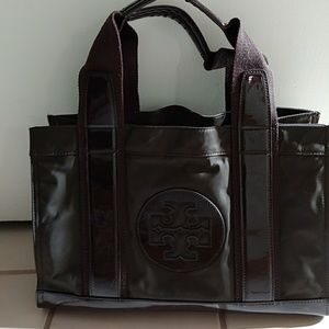 Tory burch dark brown purse