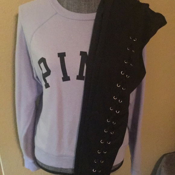 Women's Front Lace-up Ponte Skinny Pants. - Picture 3 of 4