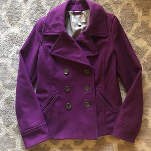 Old navy wool purple pea coat Old navy wool purple pea coat
