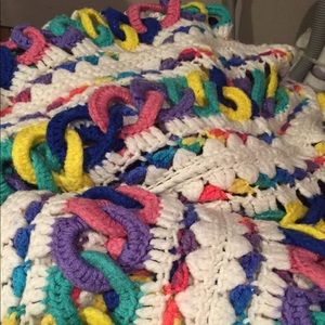 2 hand crocheted blankets