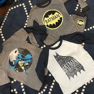 Batman: 3T Long sleeved shirts and PJ set.
