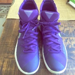 Nike zoom 2015 hyperdunk basketball purple/white