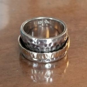 Silpada silver and gold spinner ring