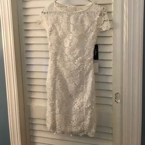 Backless, lace/crochet dress