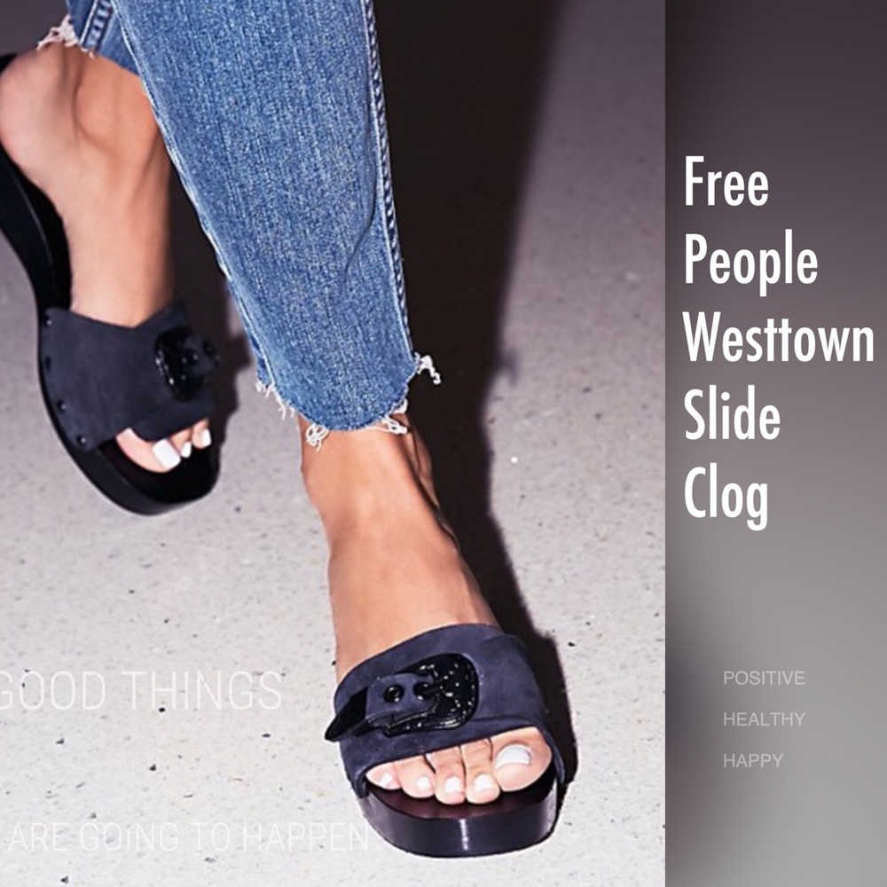 NWOT Free People Westtown Slide Clog
