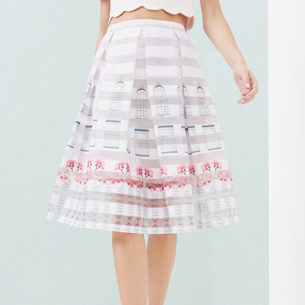 Ted Baker London Niica Window Print baby pink