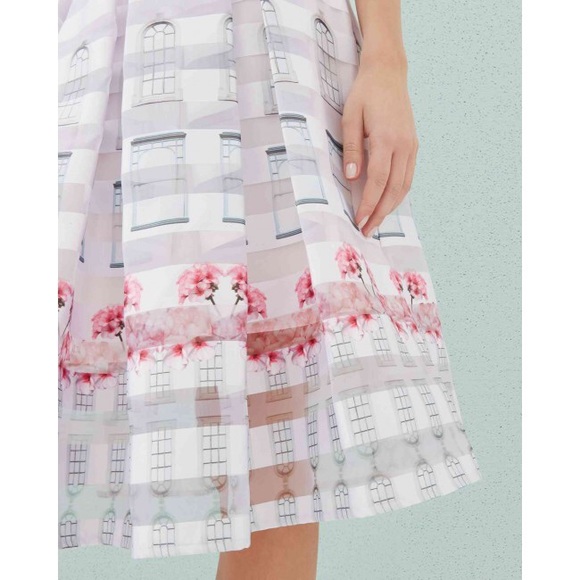 Ted Baker London Niica Window Print baby pink - Picture 3 of 5
