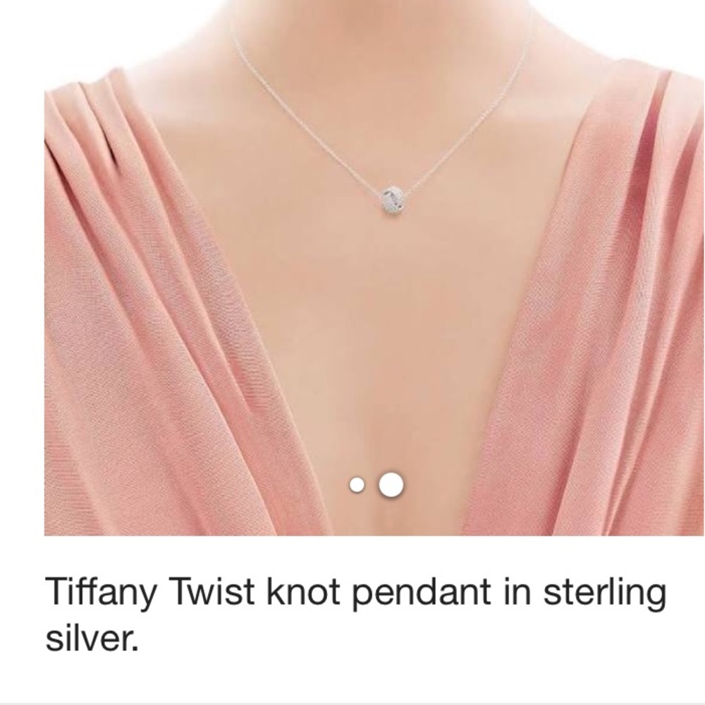 Tiffany & Co. twisted knot necklace w/ 16" chain