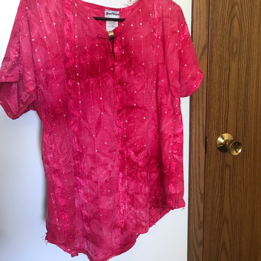 Bon Worth Pretty Pink Women's Shirt