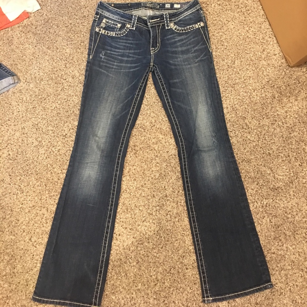 Miss me size 30 dark washed boot cut jeans