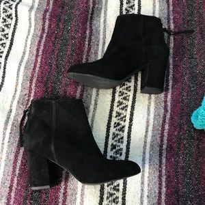 Steve Madden Black Suede Bootie