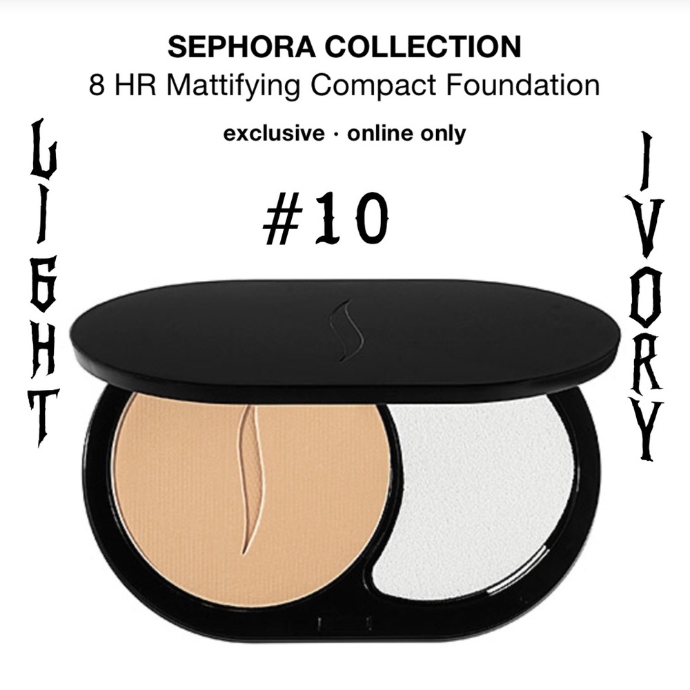 Sephora 8HR Wear MATTIFYING Compact Foundation 10