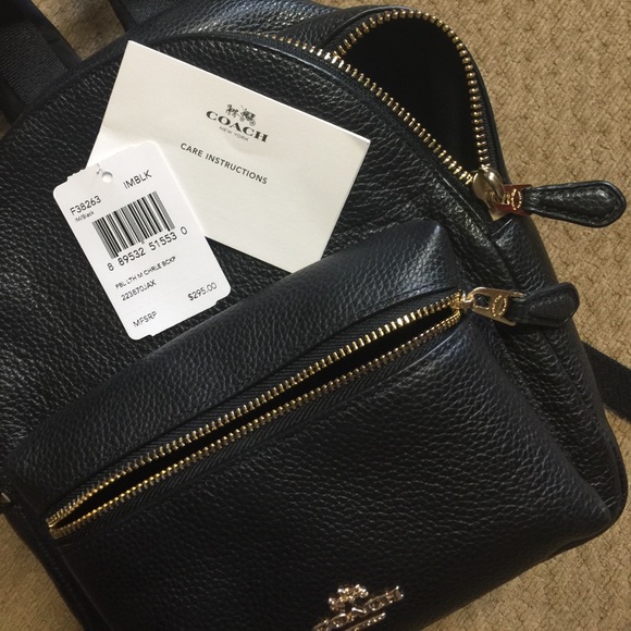 Coach Mini Charlie Leather 38263 Backpack - Picture 5 of 5