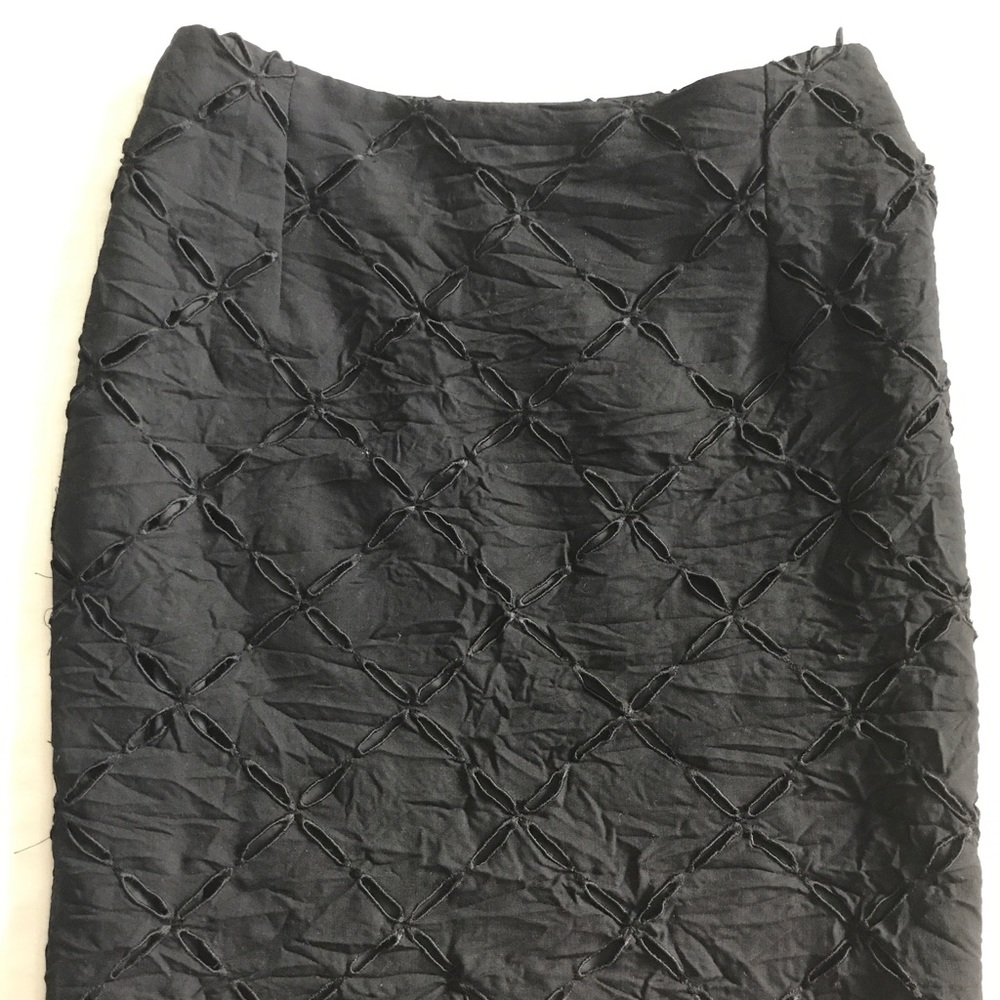 Vintage Gianni Versace Eyelit Pencil Skirt