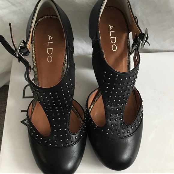 Aldo black studded heels - Picture 2 of 6