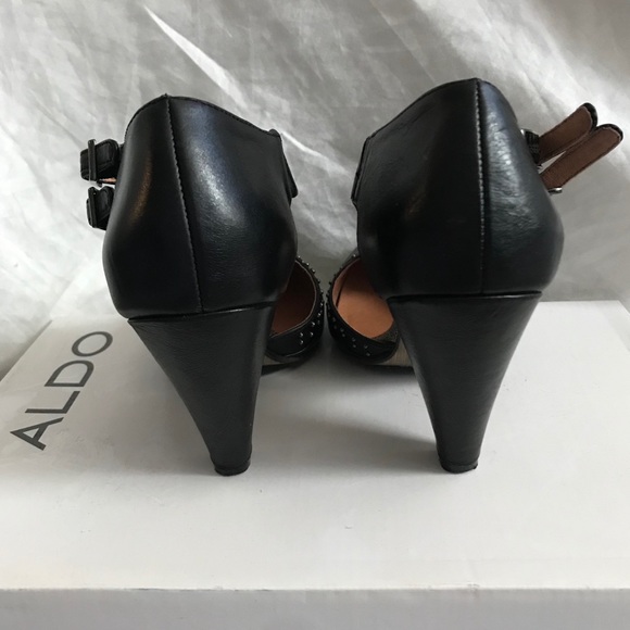 Aldo black studded heels - Picture 5 of 6