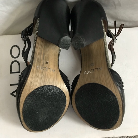 Aldo black studded heels - Picture 6 of 6