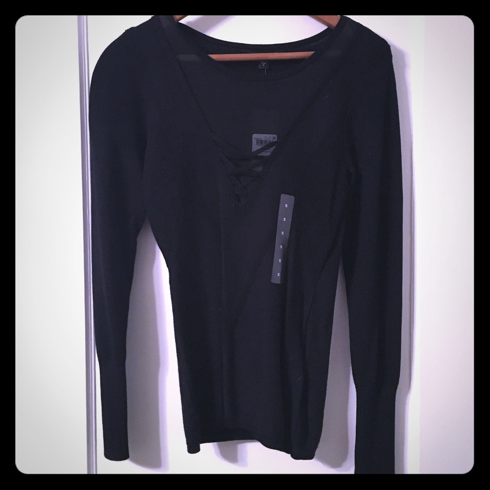 Guess Lace Up Sweater