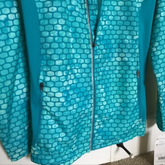 Blue Dot Duo-Dry Full Zip Workout Running Jacket - Picture 4 of 5