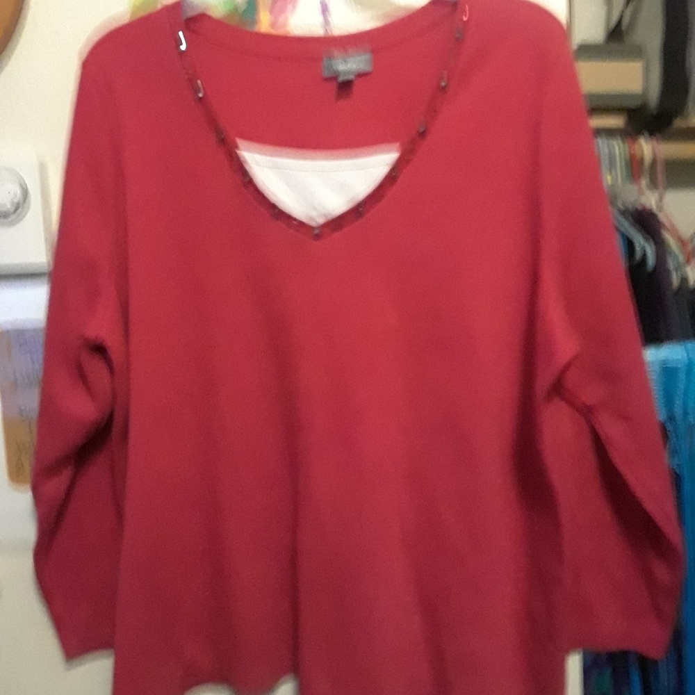 Women's Size 3X Long Sleeve Top
