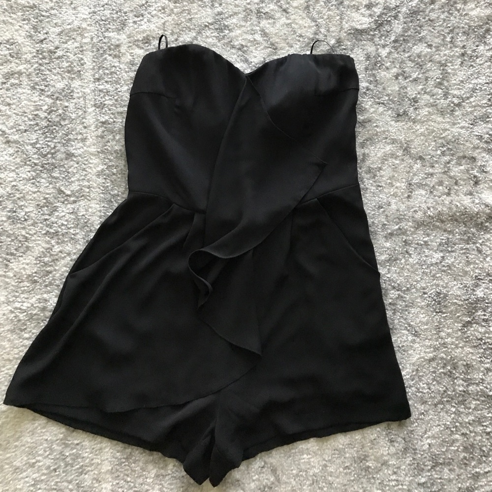 Express Black Romper with Pockets